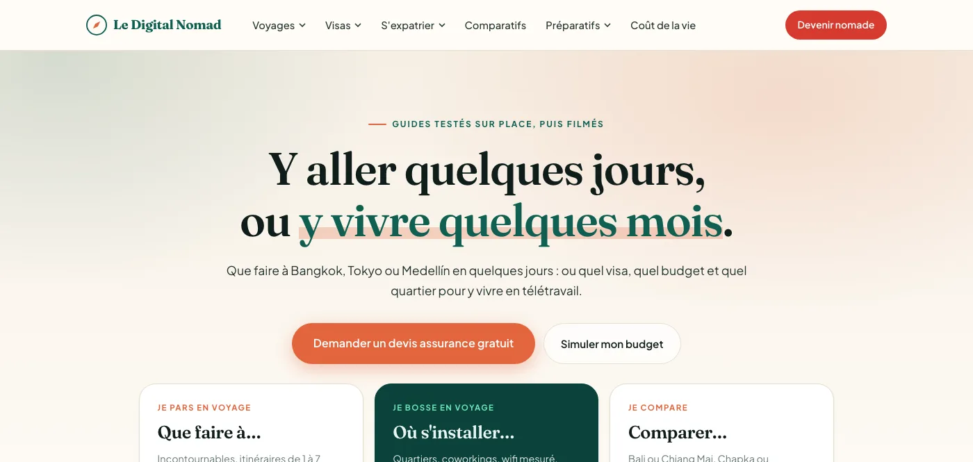 Site Le Digital Nomad